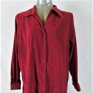All American Comfort womens Sz 20W L/S red Blazer